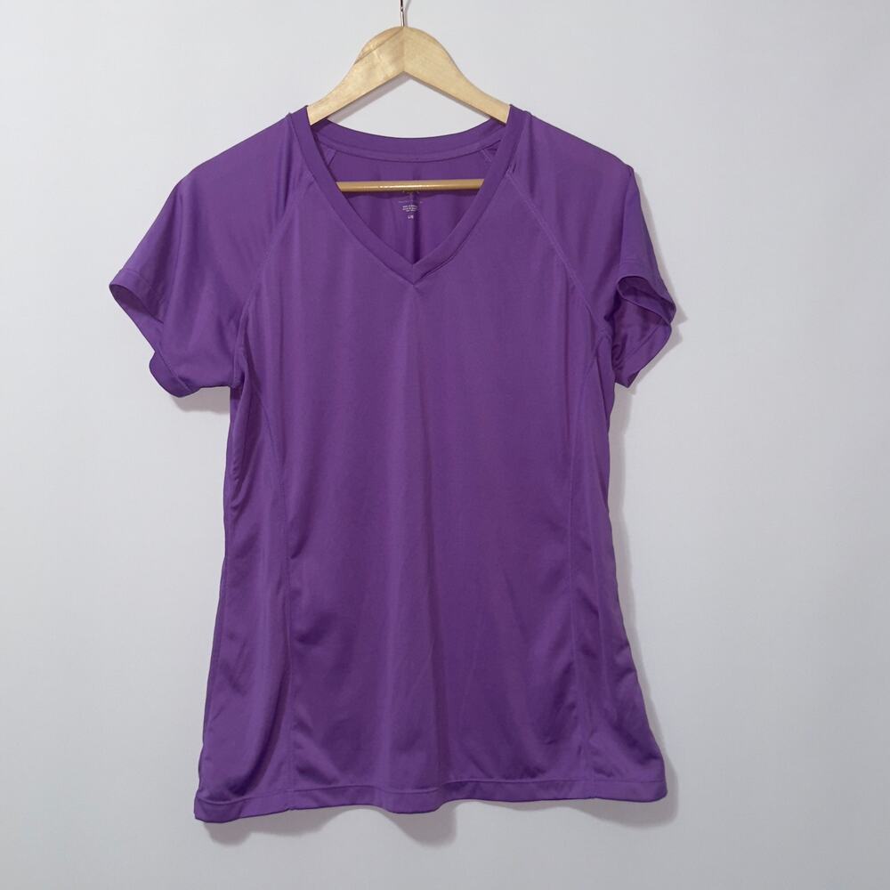 Everlast purple short sleeve athletic shirt women’s size large